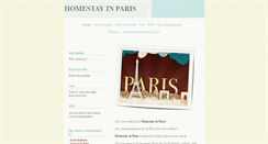 Desktop Screenshot of homestay-in-paris.com