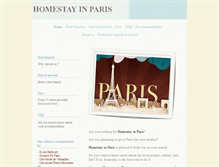 Tablet Screenshot of homestay-in-paris.com